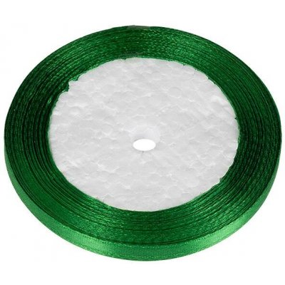 Bellatex Stuha saténová 6 mm/ 22,5m tmavá zelená – Sleviste.cz