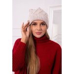 Dámská čepice s bambulí Wanda K281 světle béžová – Hledejceny.cz