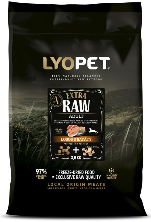 Lyopet RAW losos bezobilné 1,2 kg