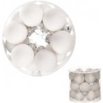 Autronic Ozdoby skleněné barva bílá pr.3 cm cena za 1 18ks VAK117-3 sada 3 ks – Hledejceny.cz