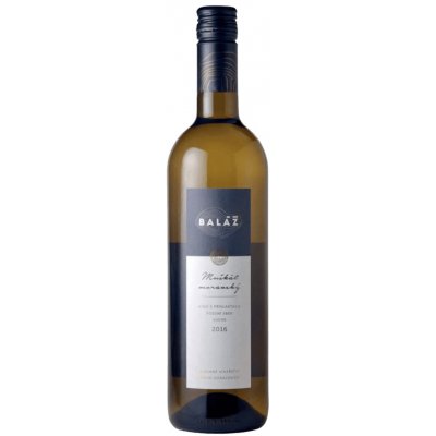 Vinařství Baláž Muškát moravský Jakostní odrůdové suché bílé 11,5% 0,75 l (holá láhev) – Zboží Mobilmania