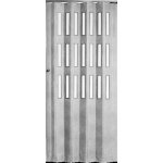 Hopa Koženkové shrnovací dveře prosklené 60 83 x 200 cm, model bílý – HobbyKompas.cz