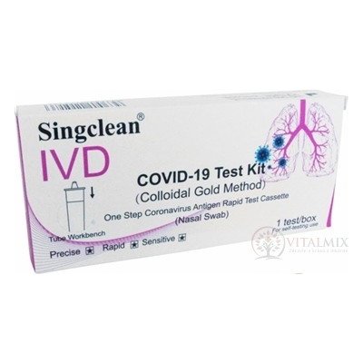 Hangzhou Singclean COVID 19 Test Kit Colloidal Gold Method 1 ks – Zbozi.Blesk.cz