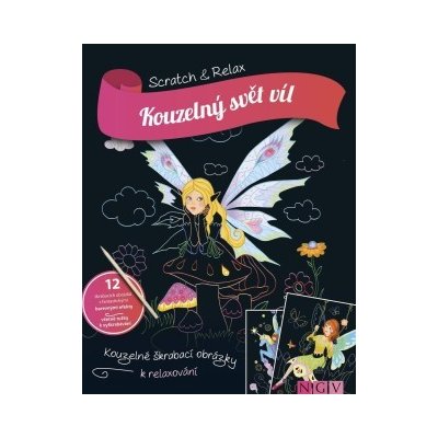 Kouzelný svět víl Kouzelné škrabací obrázky k relaxování – Zboží Mobilmania