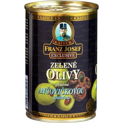 Franz Josef Kaiser Olivy zelené s ančovičkami 314 ml – Sleviste.cz