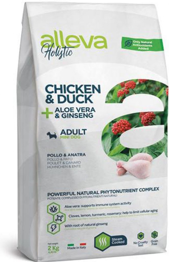 Alleva Holistic Adult Mini Chicken and Duck 2 kg