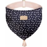 MILK&PEPPER Šátek pro psy Clemence Bleu Marine Pois Rose – Zboží Mobilmania