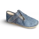Beda Barefoot přezůvky Širší typ Grey Denim šedé – Sleviste.cz