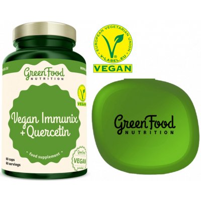 GreenFood Nutrition Vegan immunix + Quercetin 60 vegan kapslí – Hledejceny.cz
