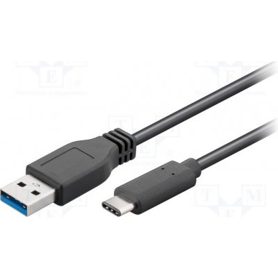 Goobay 71221 USB 3.0,USB 3.1 USB A vidlice, USB C vidlice, 2m, černý – Zboží Mobilmania