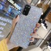 Pouzdro a kryt na mobilní telefon Samsung PROTEMIO 54572 GLITTER ochranný obal Samsung Galaxy A51 stříbrný