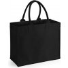 Nákupní taška a košík Westford Mill Nákupní plátěná taška WM608 Black 41x34x18 cm
