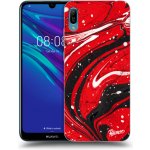 Pouzdro Picasee silikonové Huawei Y6 2019 - Red black čiré – Sleviste.cz