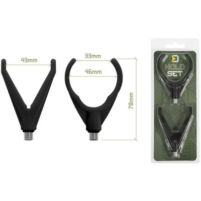 Delphin Sada rohatinek HoldSet Černá Uni V+U – Zboží Mobilmania