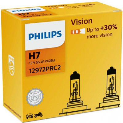 Philips Vision H7 PX26d 12V 55W 2 ks 12972PRC2 | Zboží Auto