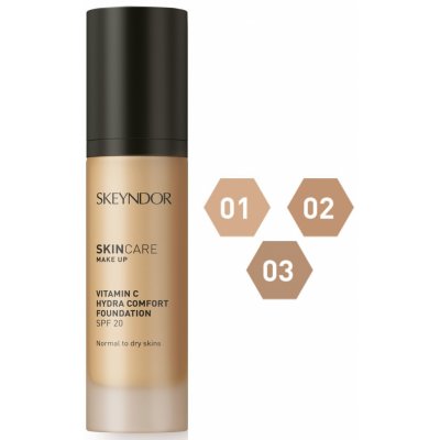 Skeyndor Skincare make-up Vitamin C Hydra Comfort SPF20 hydratační make-up pro normální a suchou pleť 01 30 ml – Zboží Mobilmania