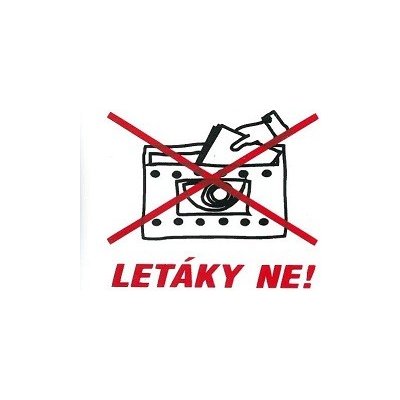 Magg 120127 samolepka Letáky ne 37x52mm znak PHT120127 – Zboží Dáma