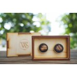 Wood Style manžetové knoflíčky opalované – Zboží Dáma