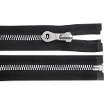 Kostěný zip, imitace kovu No 8 délka 80 cm bundový Varianta: 322 černá, Balení: 1 ks – Hledejceny.cz