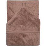 Timboo Osuška s kapucí 75 x 75 cm Mellow Mauve – Zboží Mobilmania