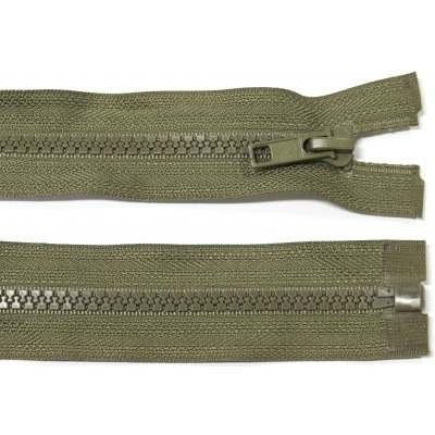 Kostěný zip no.5 rozepínací 70cm bundový color: 698 khaki zelená – Hledejceny.cz