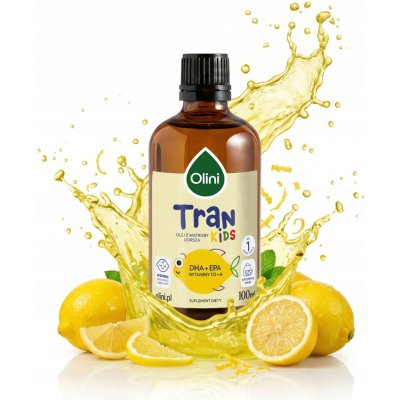 Olini Citronový rybí olej tekutý 100 ml omega-3 D3 A bez alkoholu a cukru – Hledejceny.cz