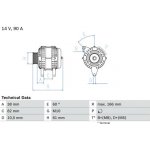 generátor BOSCH 0 986 040 340