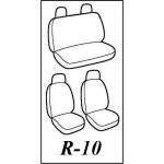 Autopotah Automega Fiat Panda II 2003-2011, nedělená, žakar tmavý | Zboží Auto