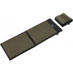 4FIZJO Velká akupresurní podložka s ergonomickým polštářkem 110 x 42 cm černozlatá – Sleviste.cz