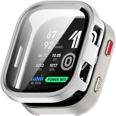 VSECHNONAMOBIL 148904 PC FULL COVER Plastový kryt se sklem pro Amazfit Bip Max stříbrný – Zboží Živě
