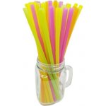 GoDan Plastová brčka slámky 7 × 280 mm neon 250 ks – Zboží Dáma