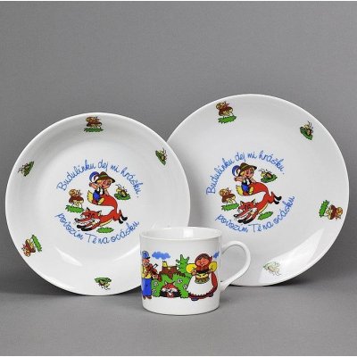 Český porcelán Dětská jídelní souprava Budulínek 3 dílná – Hledejceny.cz