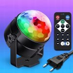 RGB LED projektor koule disco párty světlo žárovka + dálkové ovládání – Zboží Dáma