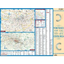 Mapa a průvodce Kostarika Costa Rica 1:650t mapa Borch