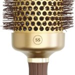 Olivia Garden Expert Blowout Shine Gold&Brown foukací kartáč 55 mm – Sleviste.cz