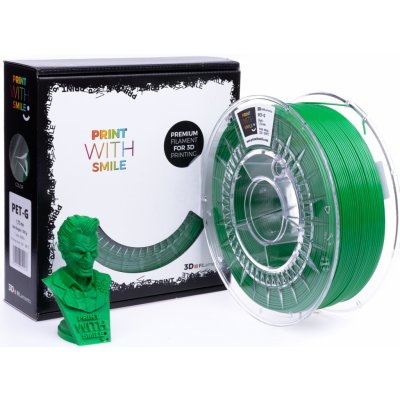 Print With Smile PET-G - 1,75 mm - GREEN - 1 Kg – Zboží Živě