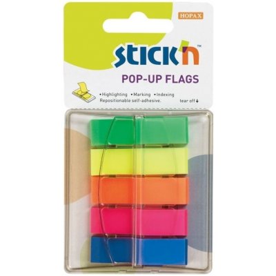 Záložky samolepicí Stick´n 45x12 mm, 5x40 lístků – Hledejceny.cz