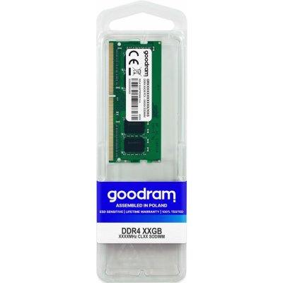 Goodram DDR4 16GB 2666MHz (1x16GB) GR2666S464L19S /16G – Hledejceny.cz