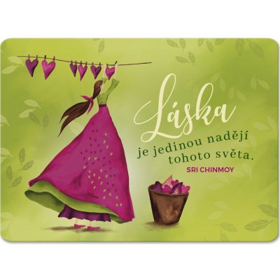 Madal Bal Magnet na lednici "Láska je jedinou nadějí tohoto světa" – Hledejceny.cz
