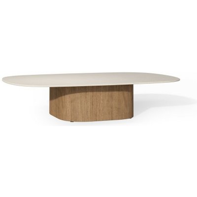 Tribu Seren, obdélníkový 150x100x32 cm, rám teak, deska travertin – Hledejceny.cz