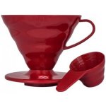 Hario Dripper V60-01 Plastic Red – Zboží Dáma