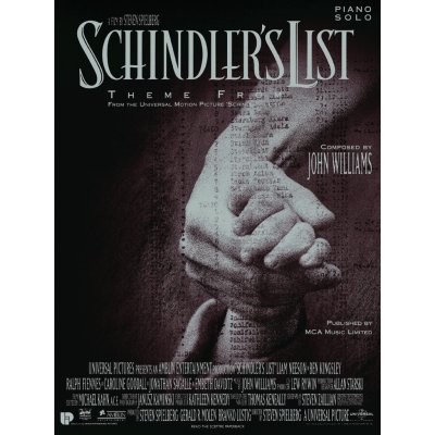 Music Sales Noty pro piano Theme From Schindler's List