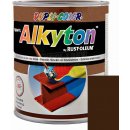 Barvy na kov Alkyton RAL 8017 polomatný 0,75 l čokoládová hnědá
