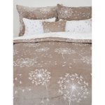 MKLuzkoviny.cz Povlečení mikroplyš Exclusive Pampelišky cappuccino 140x200 70x90 – Hledejceny.cz