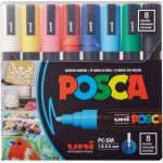 Uni Posca PC-5M 1,8 sada 8 ks mix základních barev – Zboží Živě