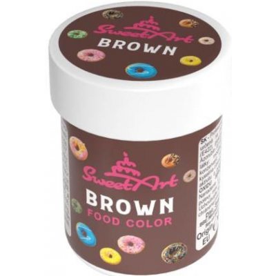 SweetArt gelová barva Brown 30 g – Zboží Dáma