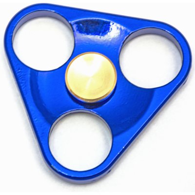 Kovový Hand Spinner 6,5cm modrý trojúhelník