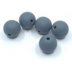 Silikonový korálek 11 mm šedý – Sleviste.cz