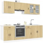 vidaXL 8dílná sada kuchyňských skříněk Porto dub sonoma, konstrukční dřevo 11461.3314844 – Sleviste.cz