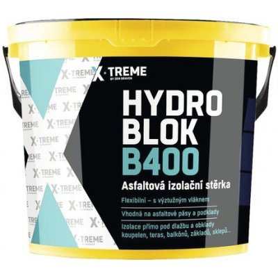Hydroizolační stěrka DEN BRAVEN Hydro Blok B400 asfaltová 5 kg – Sleviste.cz
